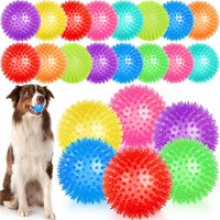 36 Pcs 2.5 in Squeaky Dog Toy Balls Spiky Dog Balls Chew Toy - 4.5in / Standard – 12 Pcs