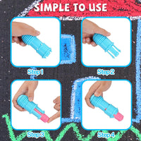 VEESA Washable Sidewalk Chalk for Kids, 10 Bright Colors - 1 Count (Pack of 48) - image 4