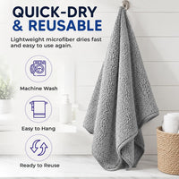 NVNAN Microfiber Dog Towel for Drying Dogs - Grey - image 3