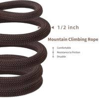 Mile High Life Dog Leash, with Padded Handle - Deep Brown / 4 Feet - image 4