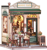 Cutefun Book Nook Kit, Bach Strings Musical Instrument Store - Sunny Cafe