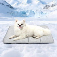 Dog Cooling Mat for Large Dogs, 35"x23" Memory Foam Pet Pad – Essentials for Dogs - Grey / 24"L x18"W x 0.8"H