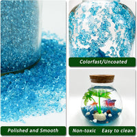 BXI 2.2 Lbs Small Aquarium Substrate Gravel Sand - Blue Glass Sand / 4.4 lbs, 0.04''-0.12''(Mini) - image 3