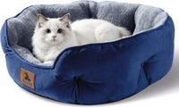 Small Dog Bed for Small Dogs, Cat Beds for Indoor Cats - Small (Pack of 1) / Blue - image 2