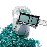 TWINKLING High Luster Crushed Glass Glitter, Broken Glass, Fire Glass Gems Chips for Fire Pit, DIY Resin Art, Epoxy Crafts, Geode Painting, Aquarium Decoration, 6-9mm(370g/13oz.) (Turquoise)