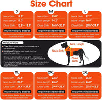 QBLEEV Warm Dog Jacket, Waterproof Dog Winter Coat with Harness – Essentials for Dogs - Orange / Small - image 3