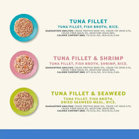 Applaws Natural Wet Canned Cat Food, Made with Limited and Natural Ingredients, Real Protein with No Artificial Additives, Fish Selection Variety Pack in Broth (16 x 2.47oz Cans)