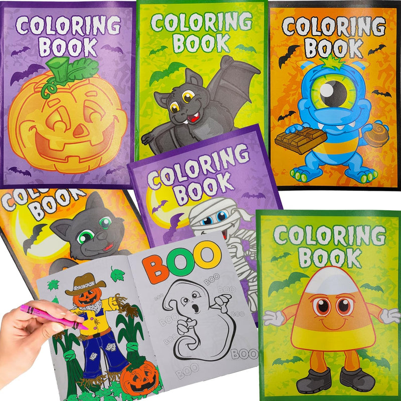 The Dreidel Company Halloween coloring books, 12 booklets with ghosts, witches and pumpkins