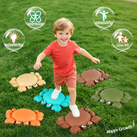 TOPNEW crab balance stepping stones for kids in bright colors, set of 6 - view 9