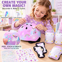 Unicorn Catcher Kids Helmet and Knee Pads Set - Light Pink / Small: 3-8 year - image 3
