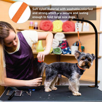 Pet Dog Grooming Loop Adjustable Grooming Noose Sling for Grooming - orange - image 3