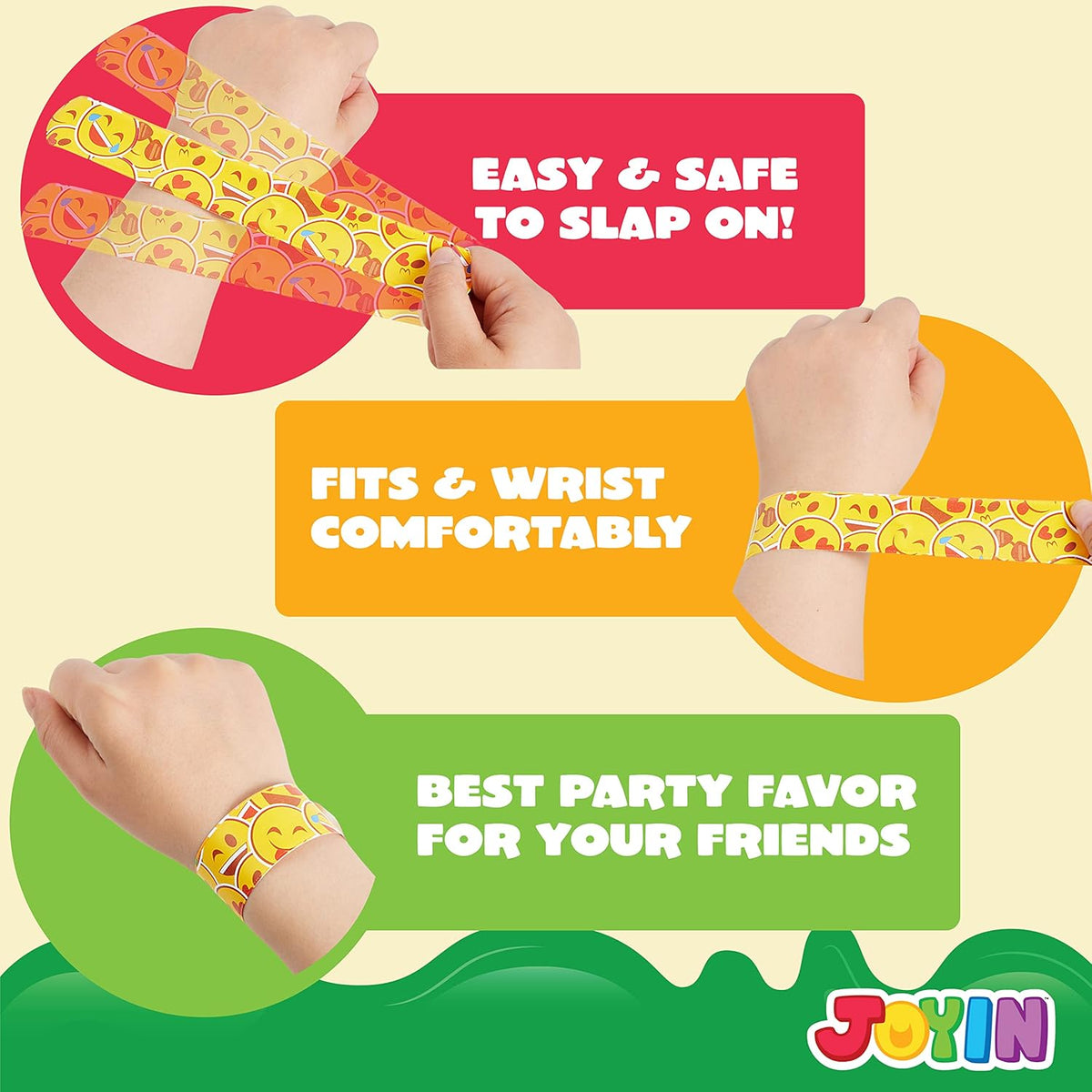 JOYIN 288 Pcs Slap Bracelets for Kids - 48 - image 4