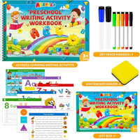 ABERLLS preschool workbook for ages 3-5 with ABC, number and tracing activities - view 2