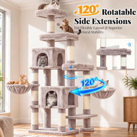Hey-brother Cat Tree Tower with Stable Extended Base - Muchroom - image 3
