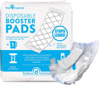 Paw Inspired Disposable Flow-Through Booster Pads for Dog Diapers - 30 Count