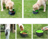 2 Pcs Collapsible Dog Bowls for Travel, Foldable - image 2