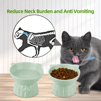 Elevated Cat Bowls 2-Pack - Green - image 3