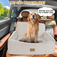 JOEJOY Dog Car Seats for Small Medium Dogs Under 35lbs - Beige / Large - image 3