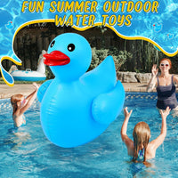 Hungdao 1 Pack 4 Feet Giant Inflatable Duck Pool Float - Blue / 1 - image 4