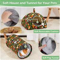 Bienbee Guinea Pig Hideout - Green Mushroom / Large(9.4"L x 9.4"W x 7.9"H) - image 3