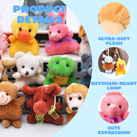 JOYIN 24 Pack Mini Animal Plush Toy Assortment - Sitting Animals - image 4