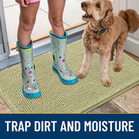 Smiry Dog Door Mat for Muddy Paws 30x20 - Classic Solid / Vanilla / 48"X30" - image 3