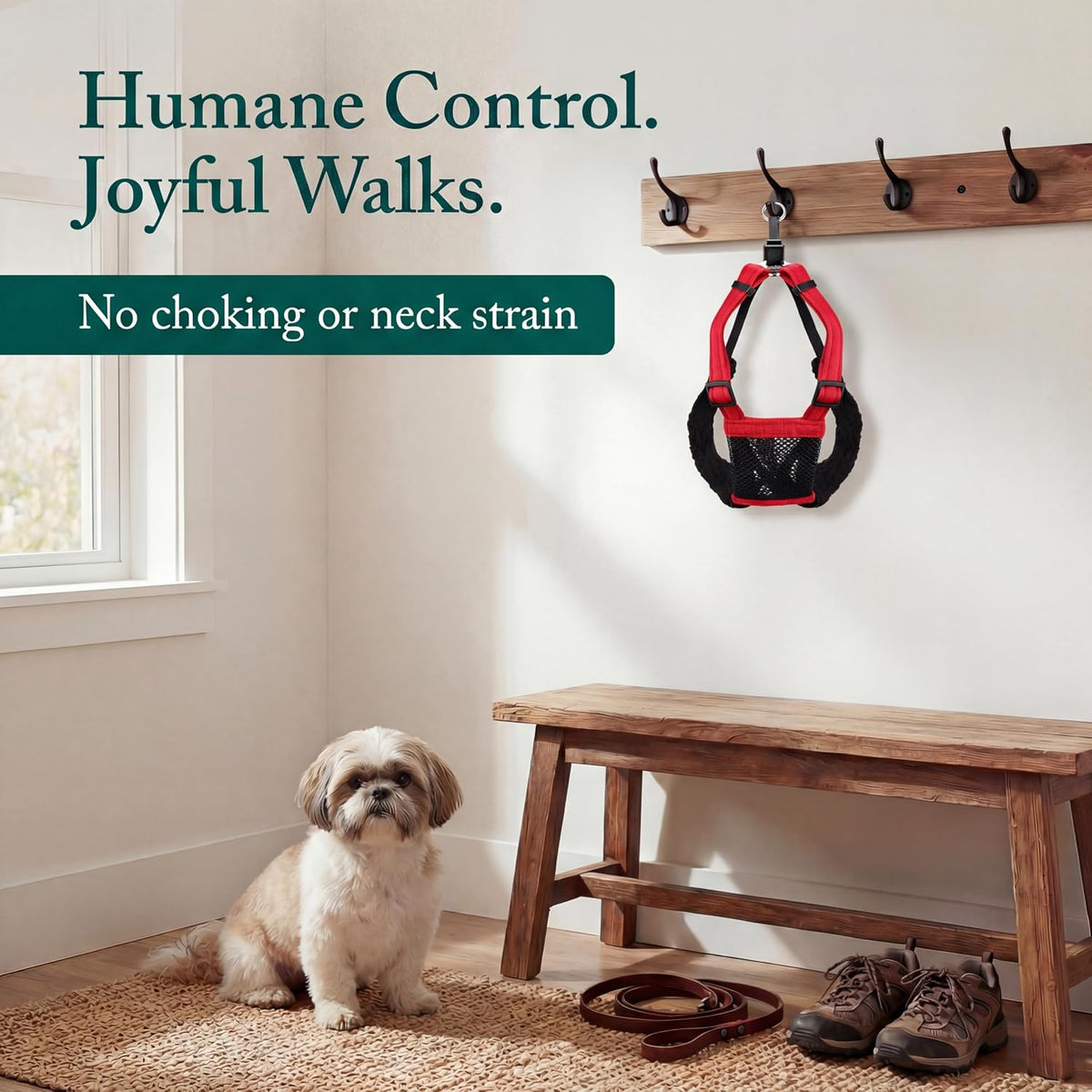 Sporn No Pull Dog Harness - Small / Red - image 2
