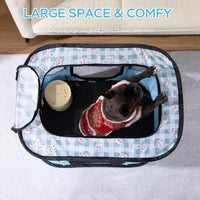 Foldable Pet Cat Playpen, Indoor Cat cage Crates S - Blue / Medium（31.5"L x 23.6"W x 21.7"H） - image 4