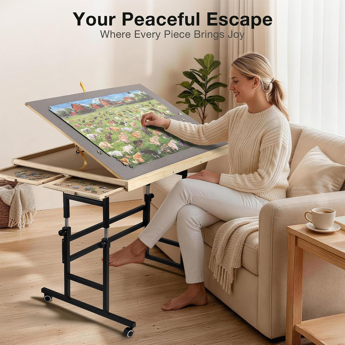 ALL4JIG 1500 Piece Puzzle Table with Legs - image 3