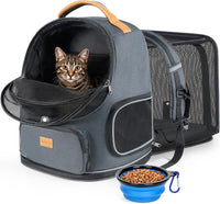 Morpilot Expandable Cat Carrier Backpack for Small Dogs & Cats Up