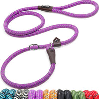 Fida Durable Slip Lead Dog Leash - Large (1/2" x 6 ft) / Purple