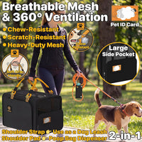 Expandable Pet Carrier for Small Cats & Dogs - 24.0"L x 16.0"W x 16.0"H / Black Warrior - image 3