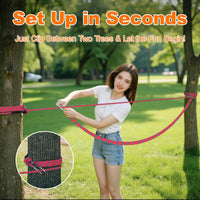 50ft Dog Tie Out Cable, Dog Leash, Long Leash for Dogs Outside - 50FT / Red - image 3