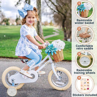 Petimini 12 14 16 18 20 Inch Kids Toddler Bike for Boys Girls – Fun for Kids & Family - White / 12 Inch - image 3