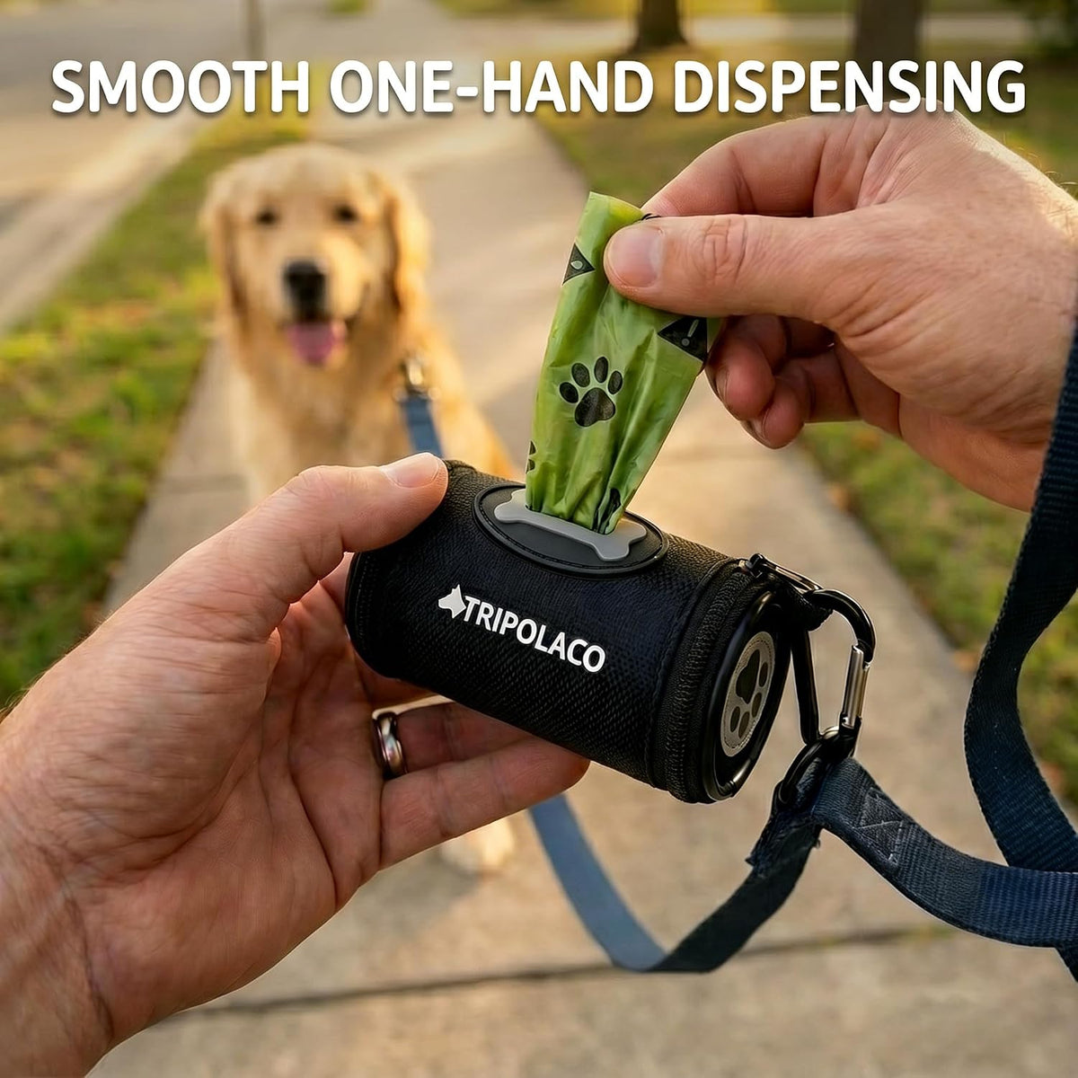 Dog Poop Bag Holder for Leash, Easy Release Poop Bag Dispenser – Essentials for Dogs - image 2