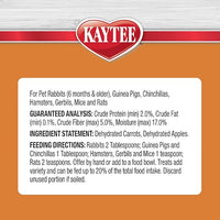 Kaytee Natural Snack with Superfoods for Pet Guinea Pigs, Rabbits, Hamsters, and Other Small Animals, Apple & Carrot, 2.5 Ounces (Pack of 2)