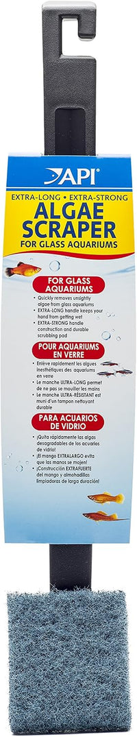 API Algae Scraper for Glass Aquariums 1-Count Container – Essentials for Fish - 1 Count (Pack of 1) / Assorted