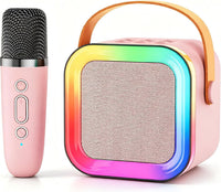 Mini Kids Karaoke Machine Ages 3-12 - Pink - 1 Mic