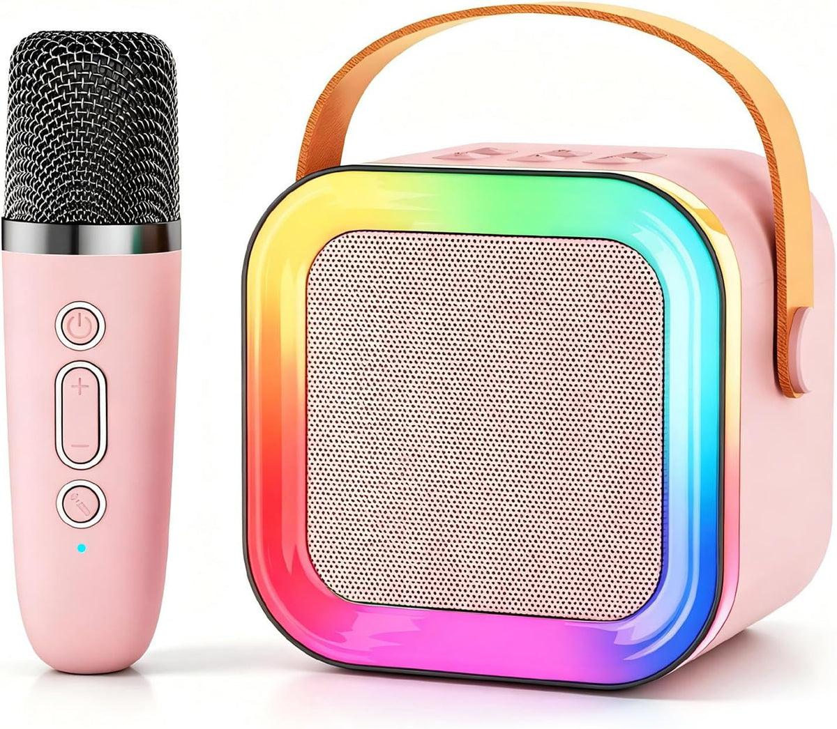 Mini Kids Karaoke Machine Ages 3-12 - Pink - 1 Mic