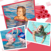 Hanaive white foam pool noodles, 6 pack, 52 inches long with hollow centers - view 36