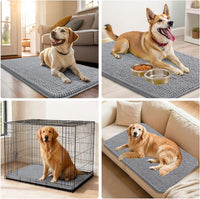 Smiry Dog Door Mat for Muddy Paws 30x20 - 36"X24" / Grey - image 2