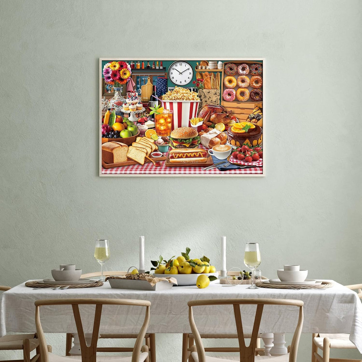 1000 Piece Puzzles for Adults, Premium Magic Book Jigsaw Puzzle – Fun for Kids & Family - Lumière's Banquet - image 2