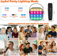 Karaoke Machine with 2 Microphones for Kids - Black - image 4