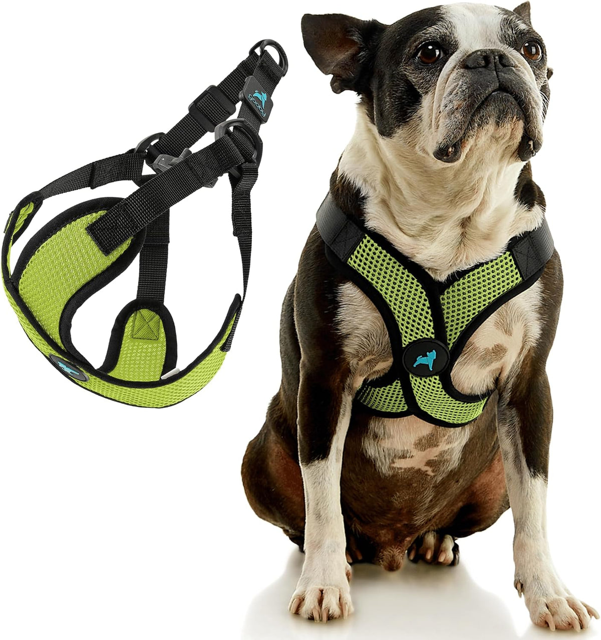 Gooby Comfort X Step-in Lite Harness, Choke-Free - Large (19-22") / Green - image 2