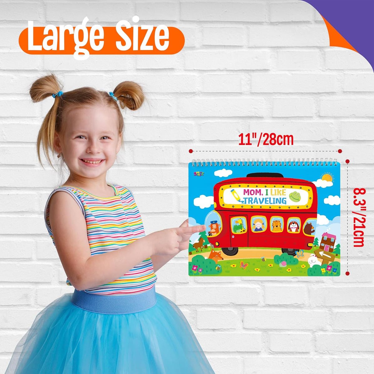 SpriteGru search and find book for kids with dry erase markers and storage bag - view 22