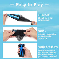 Yeeeasy Tangle-Free Parachute Toys for Kids Outdoor Flying Game - Standard 8Pcs - image 4