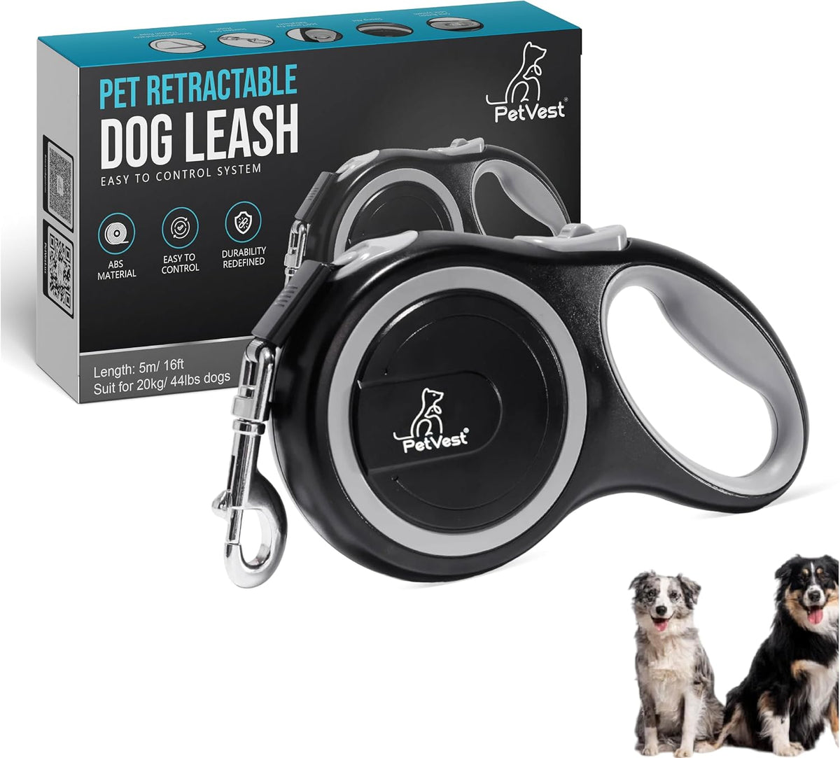 Retractable Dog Leash, Extendable up to 26 FT - 16 FT