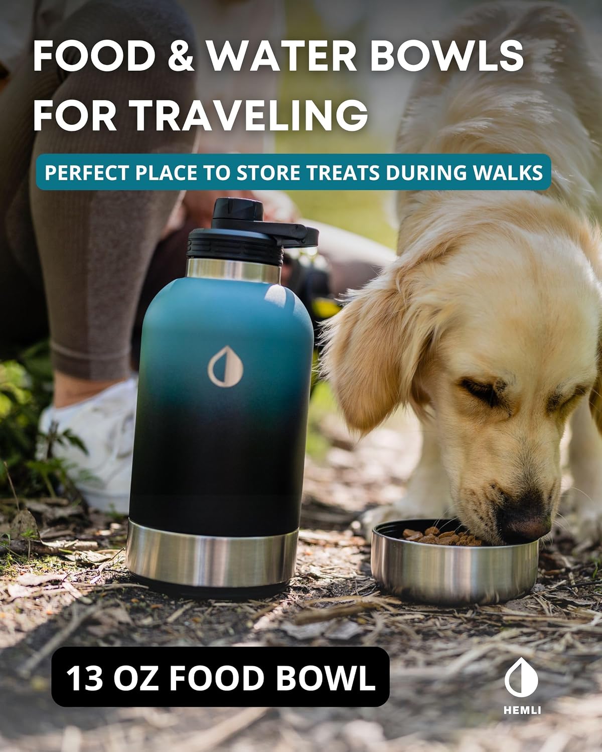 32 oz. Dog Water Bottle, Insulated Dog Travel Water Bottle - Green / 64 oz - image 4