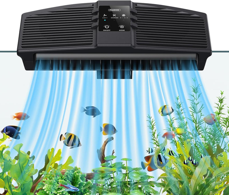 PAIZOO Aquarium Chiller Fan with Temp Probe & LCD Display - PZBC-1