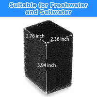 AQQA Submersible Aquarium Filter - 4PCS Filter Sponge - image 2